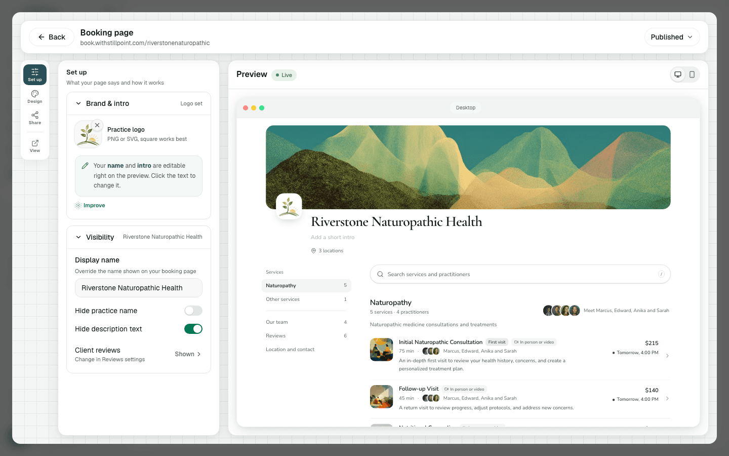 Set Up Your Booking Page