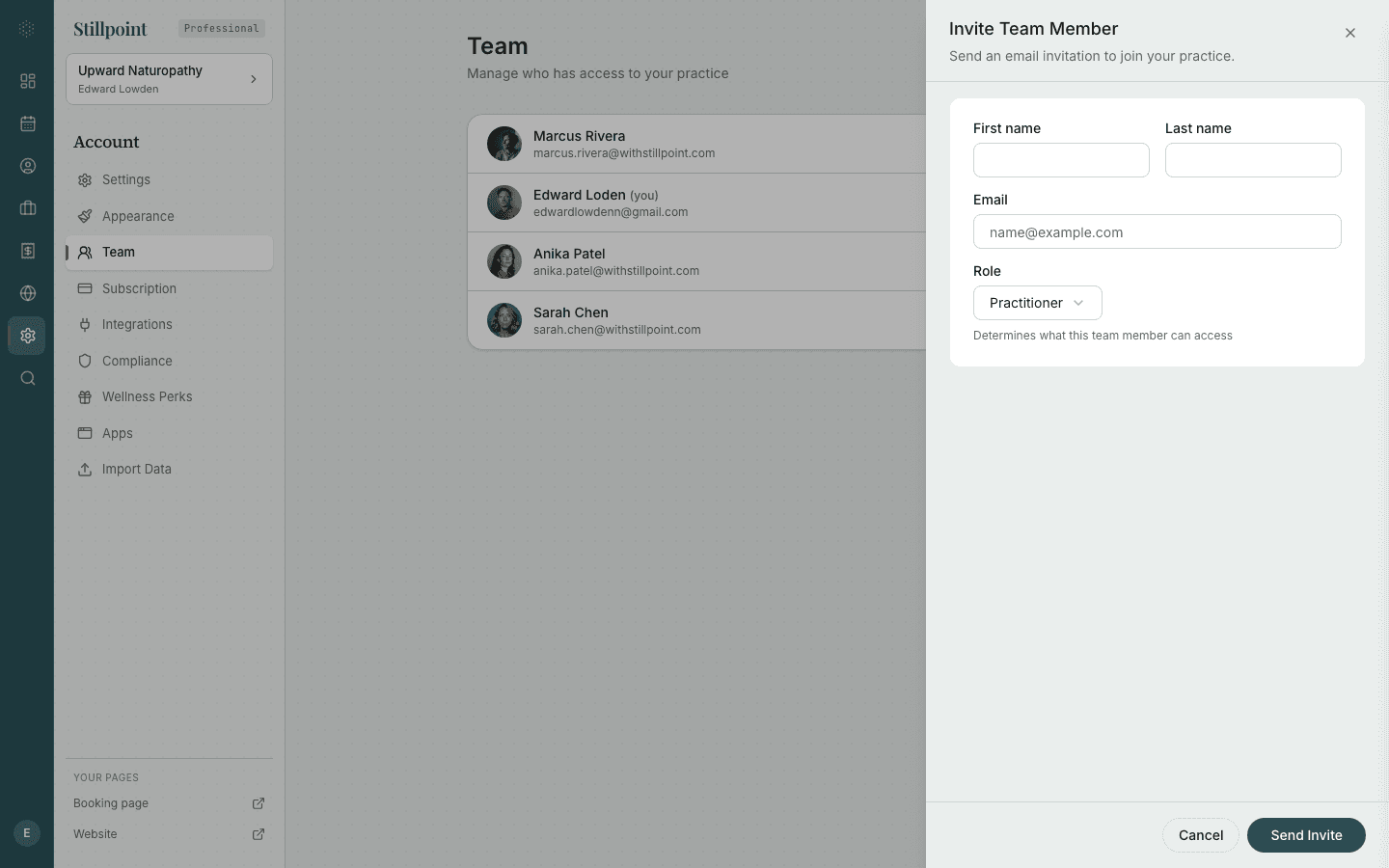 Invite a Team Member