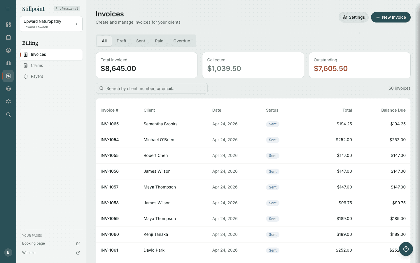 Invoices Overview