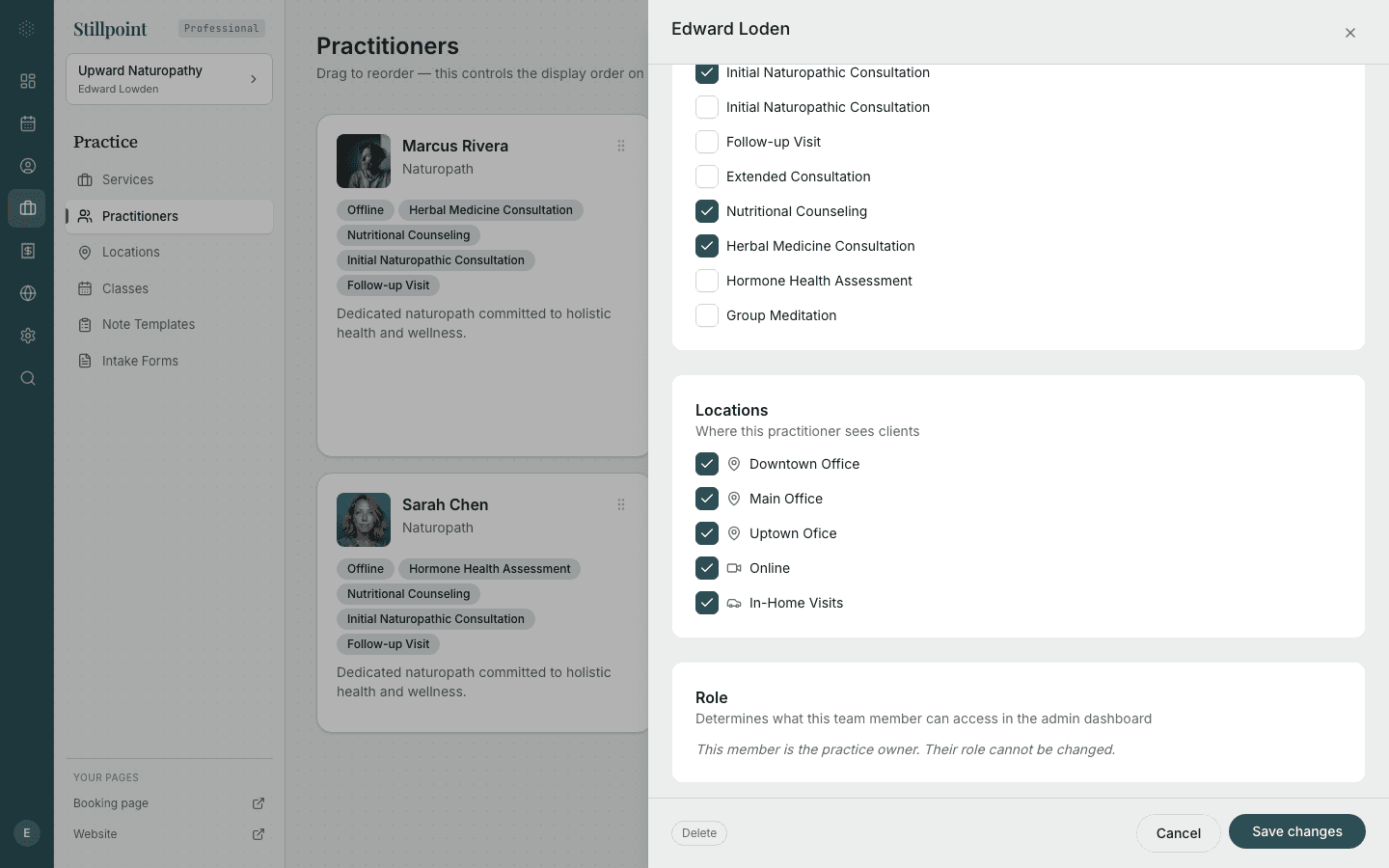Assigning Practitioners to Locations