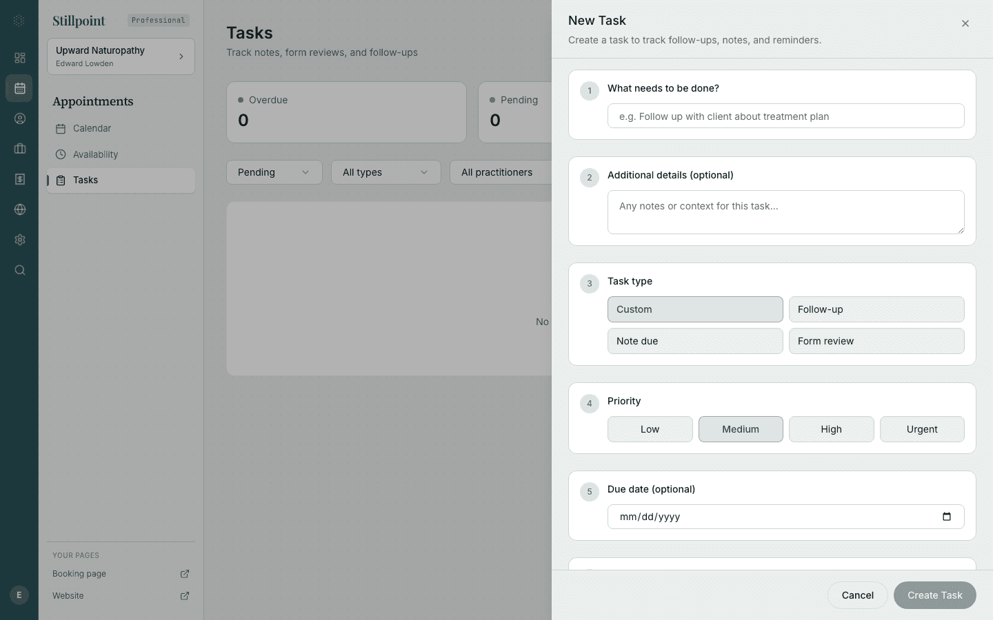 Tasks