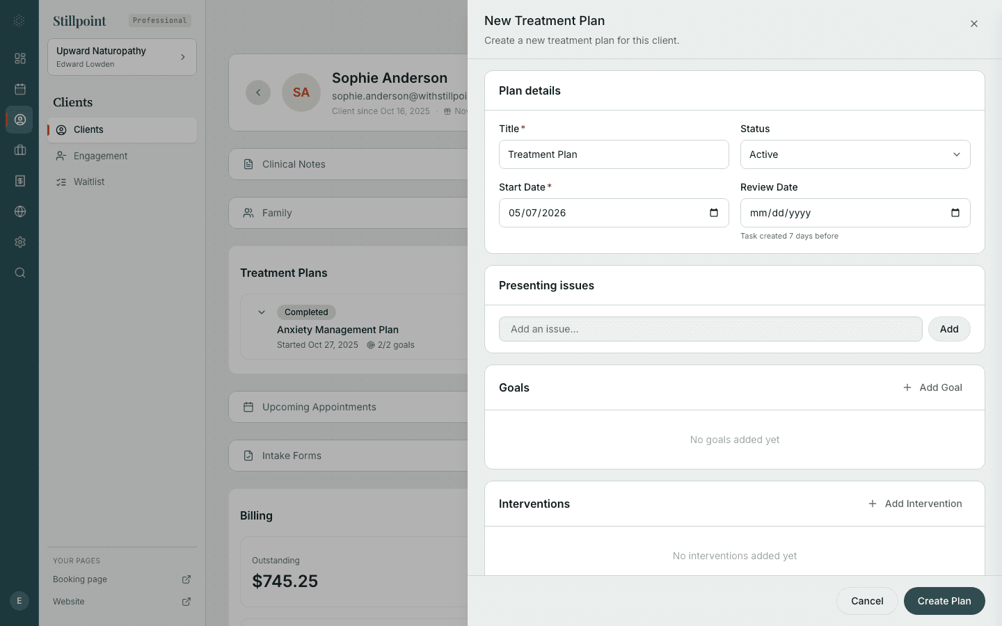 Treatment Plans