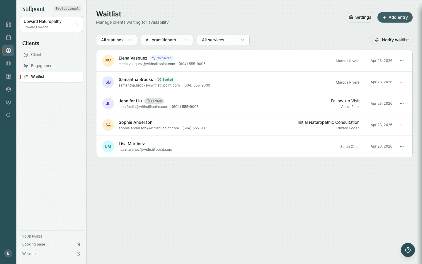 Waitlist