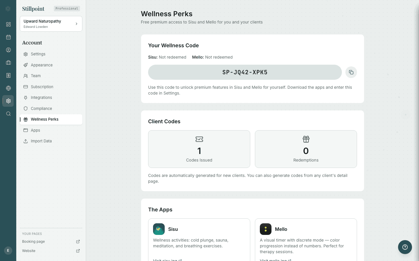 Wellness Perks