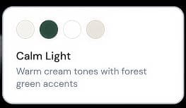 Calm Light palette
