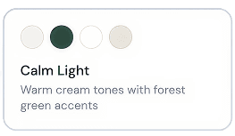 Calm Light palette