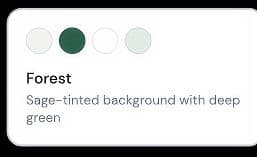 Forest palette