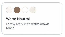 Warm Neutral palette