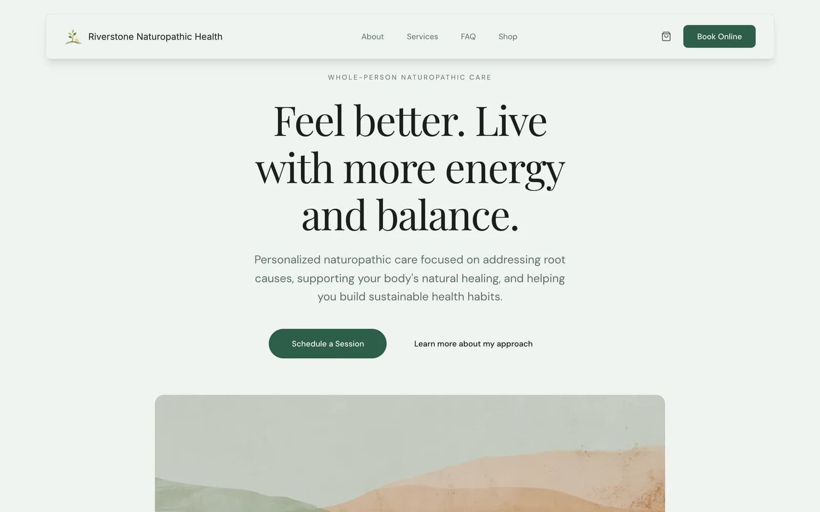 A practice website built with Stillpoint
