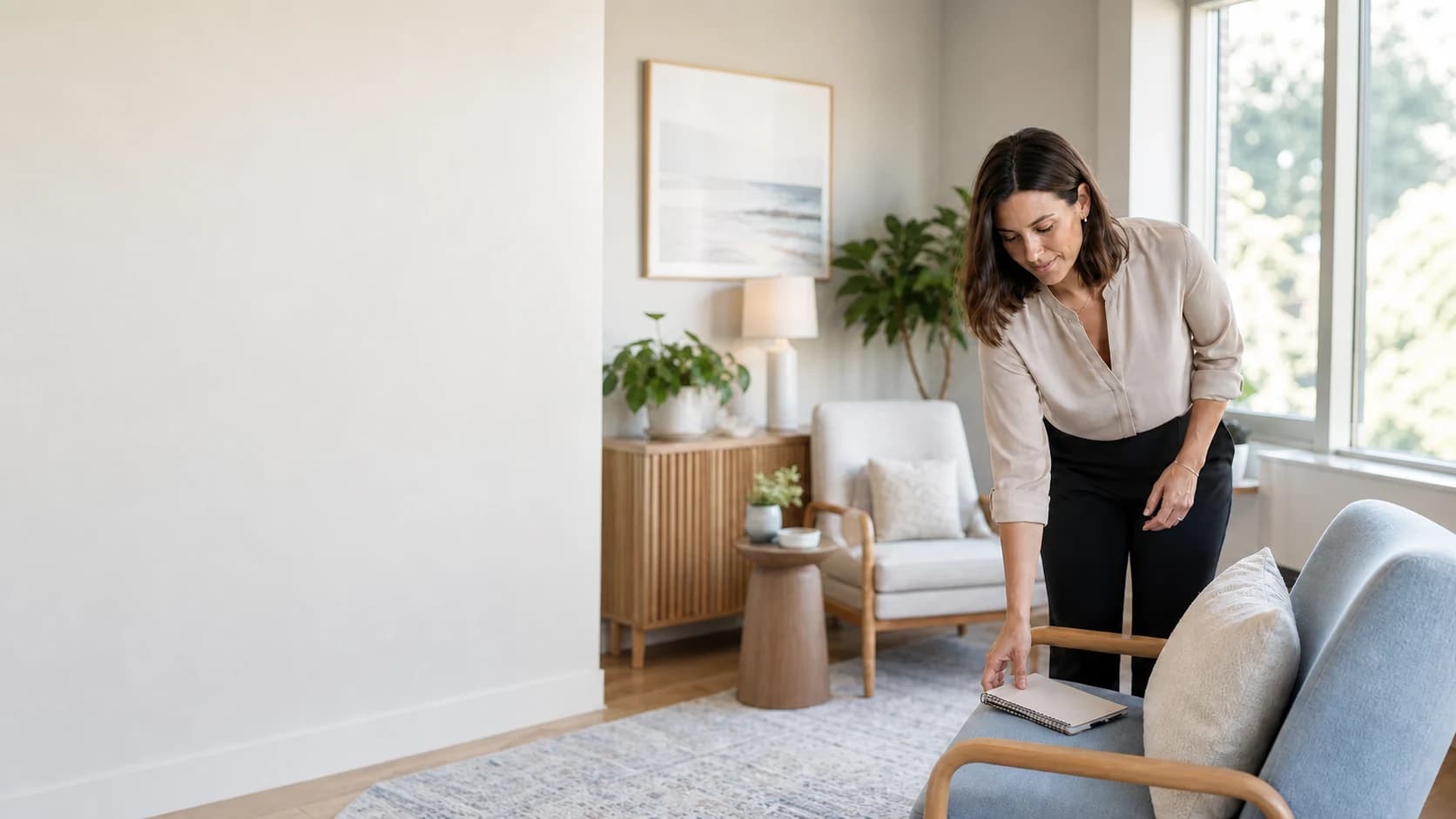 Mental Health Therapists practitioner in a bright, welcoming practice