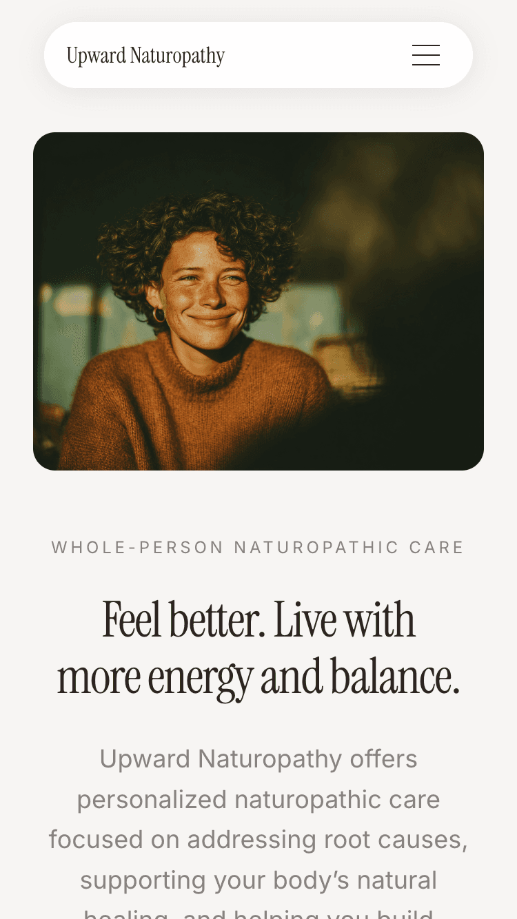 Practice website homepage