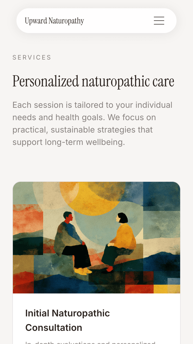 Practice website services page