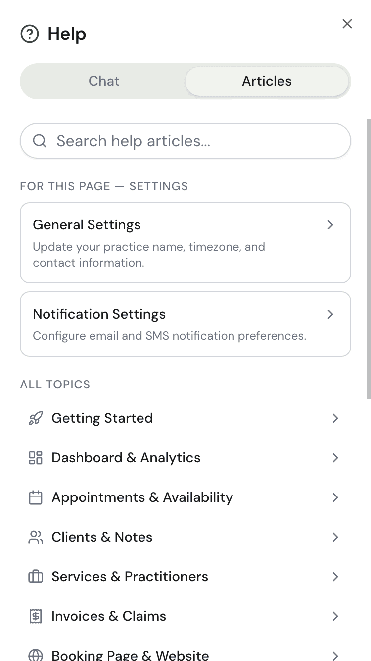 Clio help articles and topics