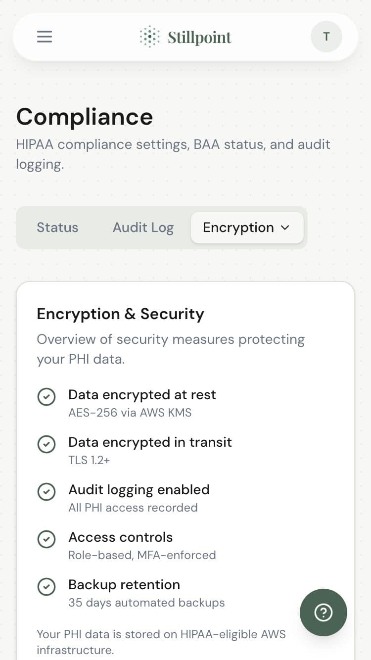 Encryption and security overview