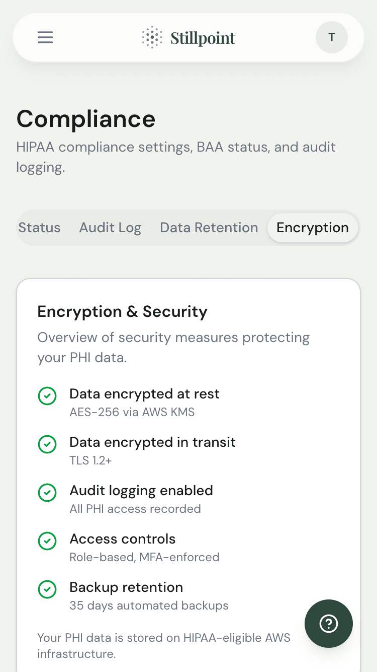 Encryption and security overview