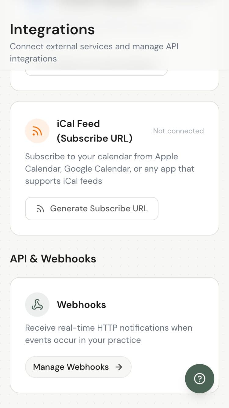 Webhooks management with active endpoint