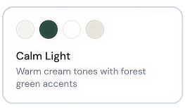 Calm Light palette