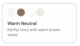 Warm Neutral palette